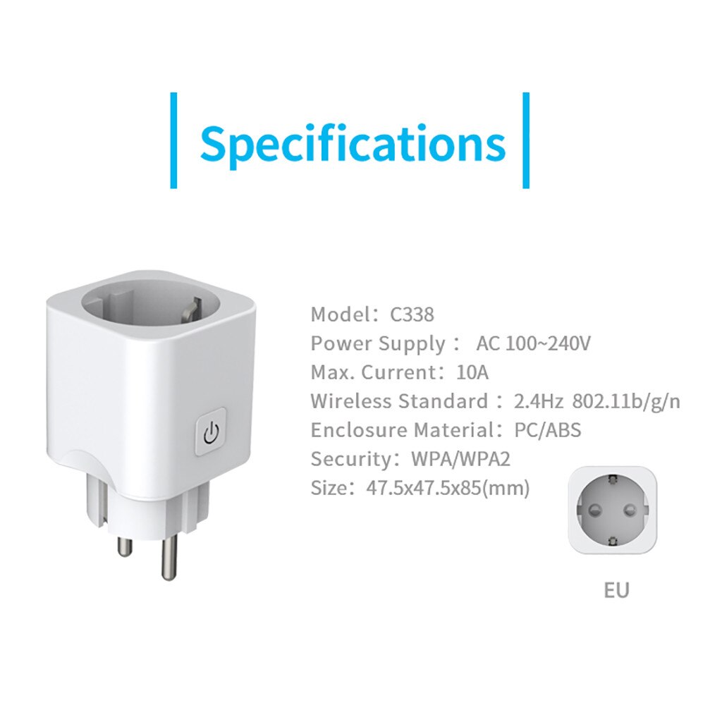 Smart Mini WiFi Plug Outlet Switch Work With