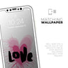 Splattered Pink Love // ​​Skin-Kit compatible avec l'Apple iPhone 14,