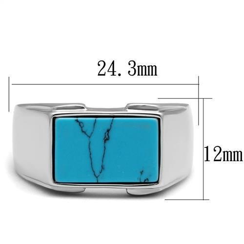 TK3000 - High polished (no plating) Stainless Steel Ring with
