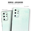 Teal Grunge Fade to White - Skin-Kit pour le Samsung Galaxy Série S
