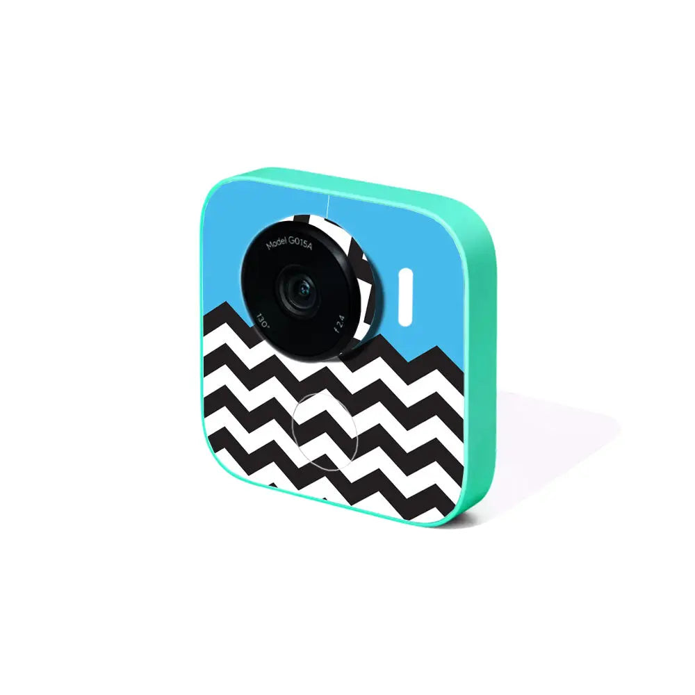 MightySkins GOOCL-Baby Blue Chevron Skin for Google Clips Camera, - Shakefav.com