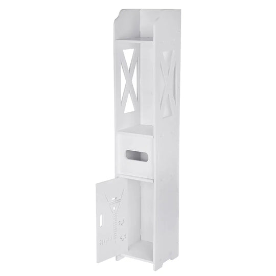 Small Bathroom Toilet Storage Cabinet Waterproof Organizer Standing - Shakefav.com