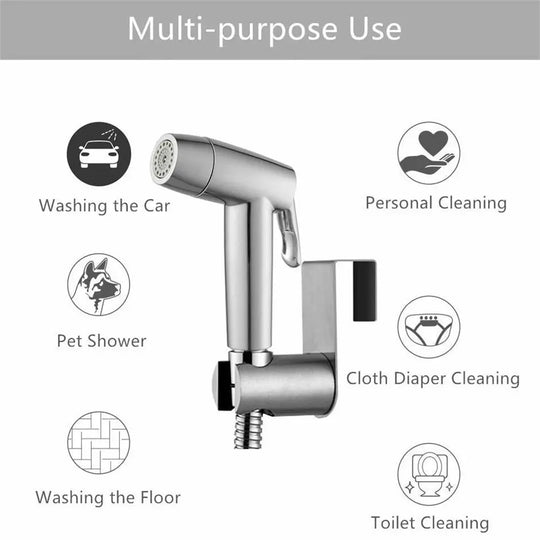 Hand Held Two Water Outlet Modes  Bidet Toilet Sprayer - Shakefav.com