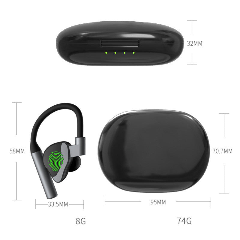 Portable Outdoor Sports Ear Hook Type  Bluetooth Headset
