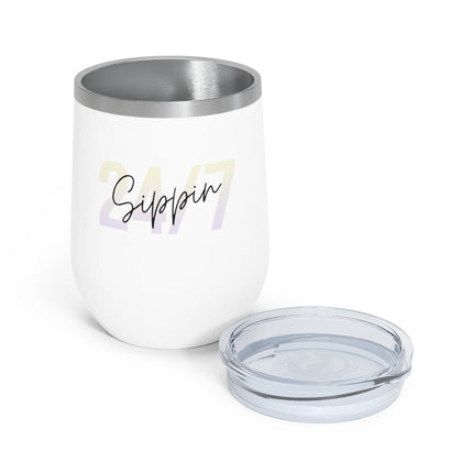 Sippin Insulated Wine Tumbler for Cold or Hot Drinks