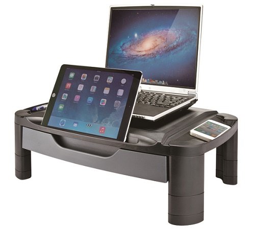 Aidata USA MR-1002G Professional Monitor Stand With Drawer Rose Chloe