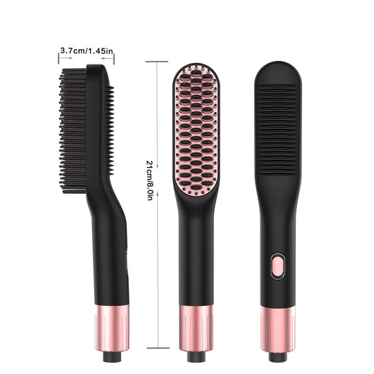 Hair straightener brush comb - Shakefav.com