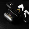 حافظة جلدية مخصصة لسماعات AirPods Pro مع حزام سلسلة مفاتيح جانبي 