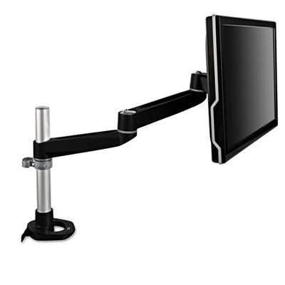 3M MA140MB Single-Swivel Monitor Arm  4 .5 x 25 .5  Black-Gray Rose Chloe