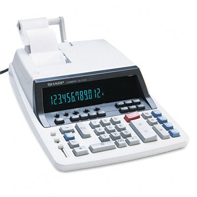 Sharp QS2760H QS-2760H Desktop Calculator  12-Digit Fluorescent  Two-C