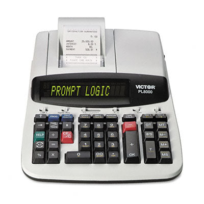 Victor PL8000 PL8000 Calculatrice de bureau Matrice de points rétroéclairée à 14 chiffres