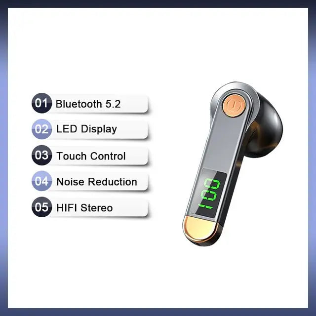 True Wireless Bluetooth 5.2 Single Earbud with Microphone - Shakefav.com