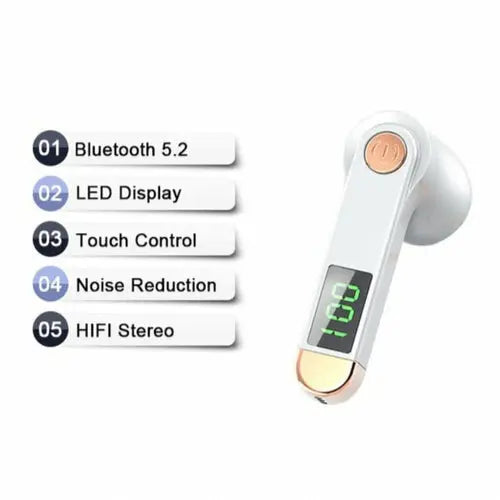 True Wireless Bluetooth 5.2 Single Earbud with Microphone - Shakefav.com