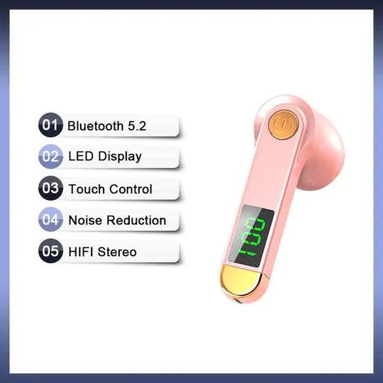 True Wireless Bluetooth 5.2 Single Earbud with Microphone - Shakefav.com