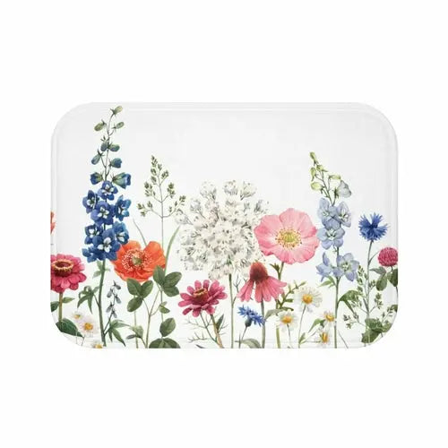 Spring Floral Garden Bath Mat Decor Rug - Shakefav.com