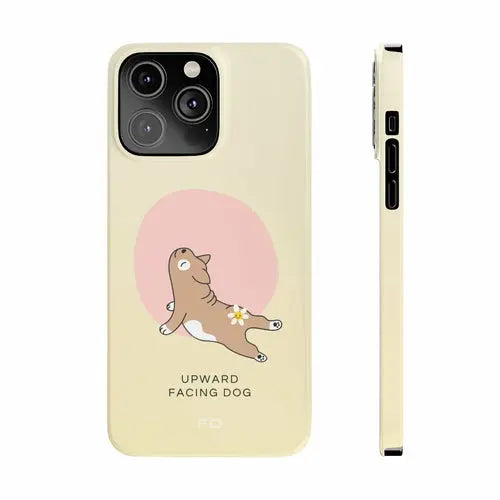 Upward Facing Dog Yoga Theme Slim Case for iPhone 14 Series - Shakefav.com