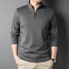 Mens Casual Stand Collar Long Sleeve Top