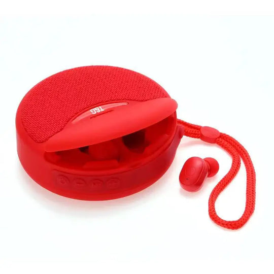 Outdoor Portable Headset Bluetooth Speaker Maroon Asteria