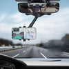 Rotatable Retractable Rearview Mirror Phone Holder For Car