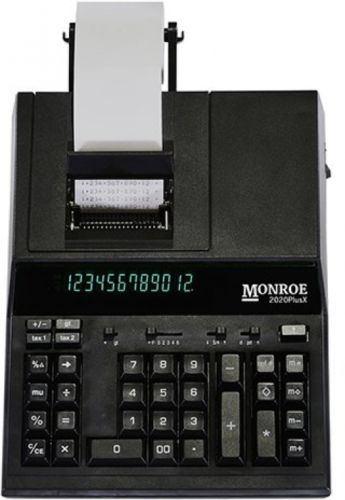 Monroe MNE2020PLXB Medium Duty Calculator, Black