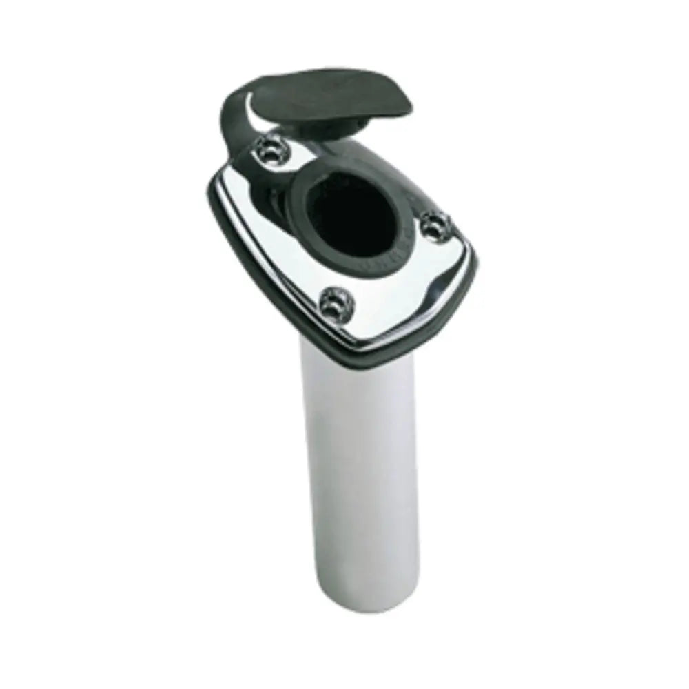 Perko Fishing Rod Holder - 65&deg; Angled Flush Mount - Chrome Plated - Shakefav.com