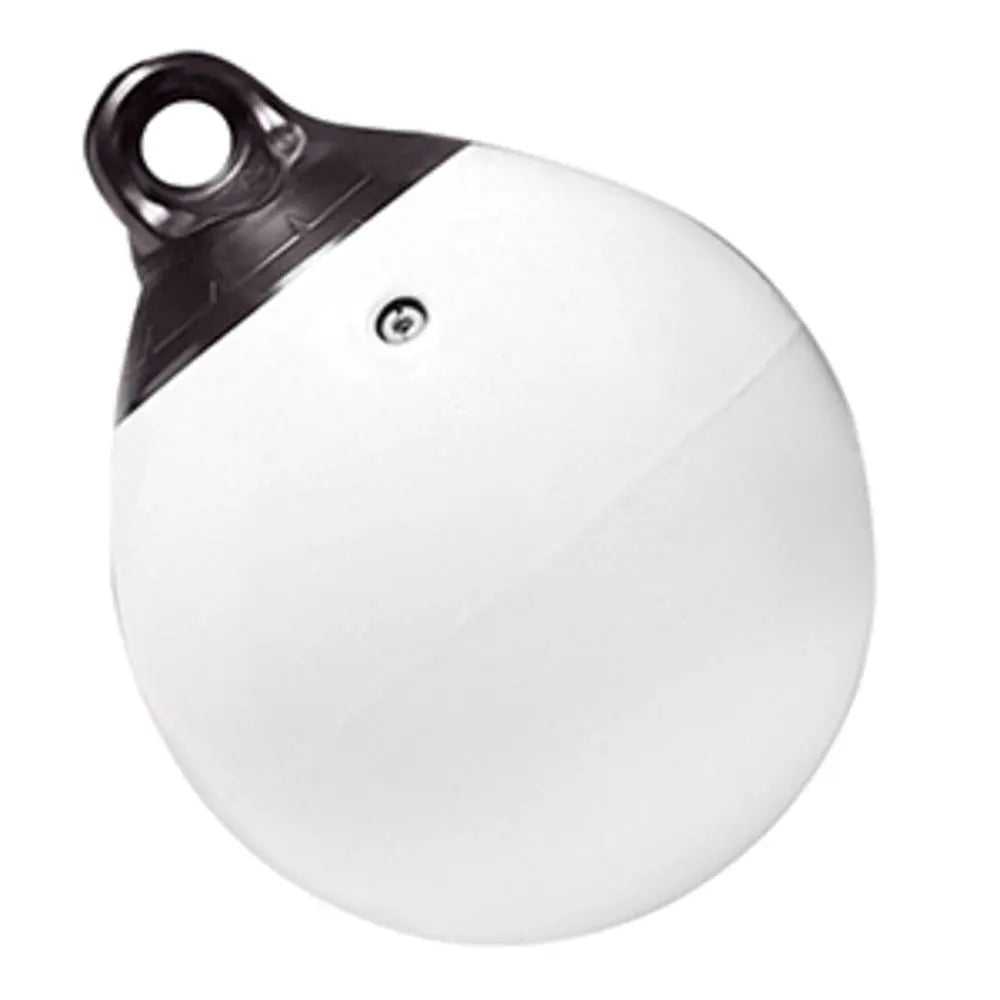 Taylor Made 18" Tuff End&trade; Inflatable Vinyl Buoy - White Crimson Thalassa