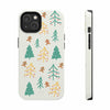 Coque rigide Christmas Tree pour iPhone avec chargement sans fil