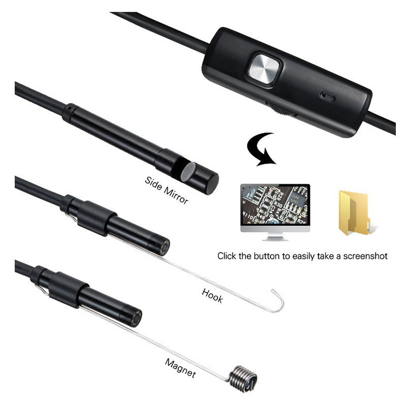 Endoscope 3 In 1 USB Micro USB Type-C Borescope Inspection
