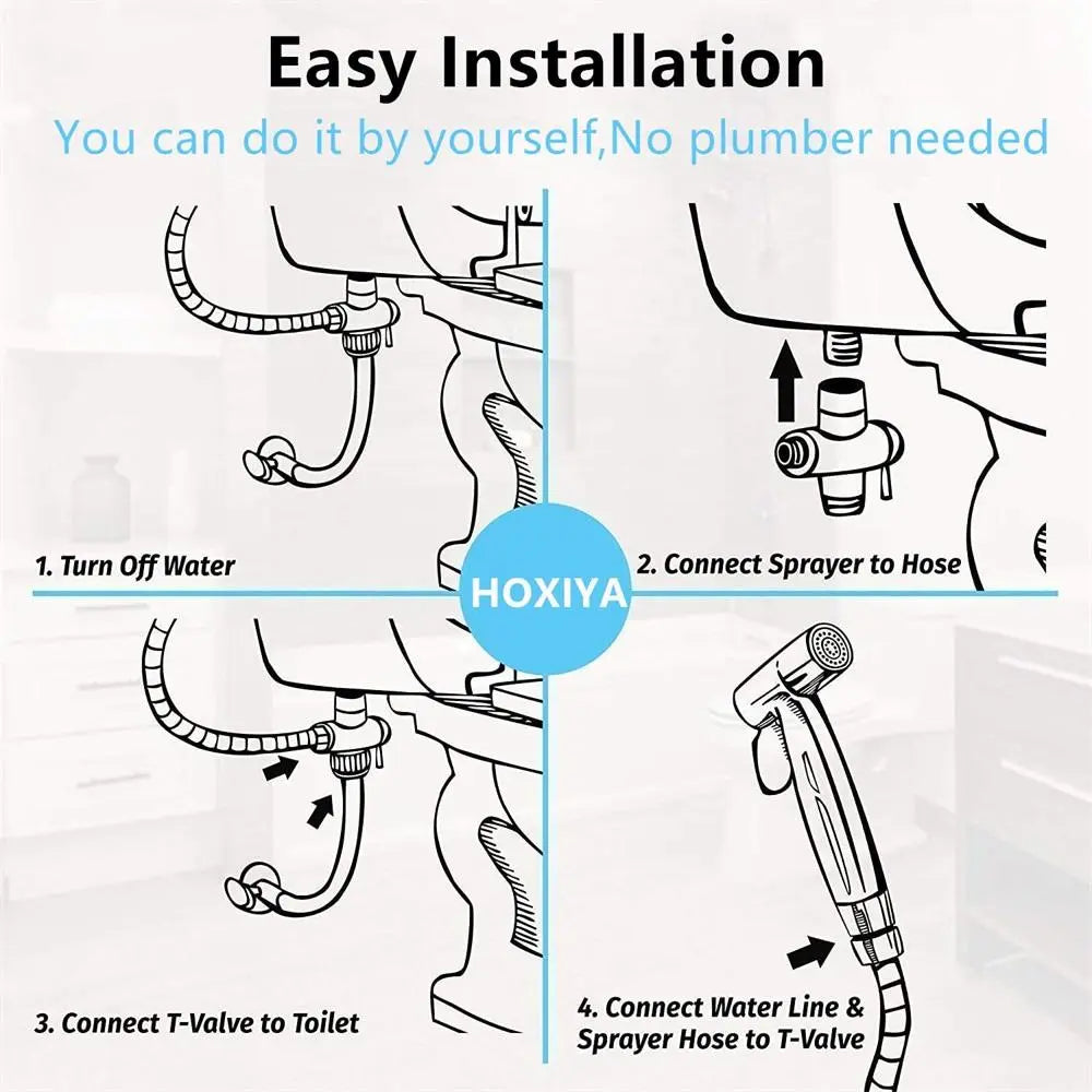 Hand Held Two Water Outlet Modes  Bidet Toilet Sprayer - Shakefav.com