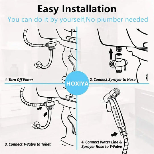 Hand Held Two Water Outlet Modes  Bidet Toilet Sprayer - Shakefav.com