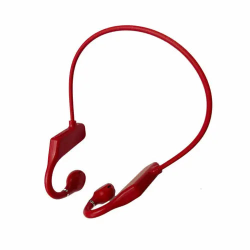 Wireless Bone Conduction Sports Bluetooth Headset Maroon Asteria