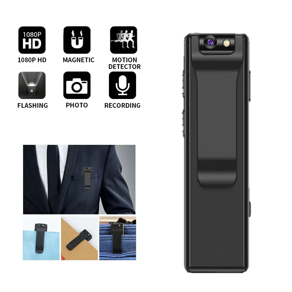 Body Camera HD 1080P Wearable Mini Hidden Spy Pen Cop Pocket Pen Cam Teal Simba