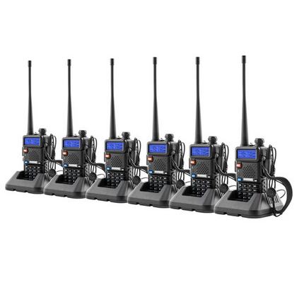 6pcs BAOFENG 136-174MHz / 400~520MHz Dual Band Walkie Talkie