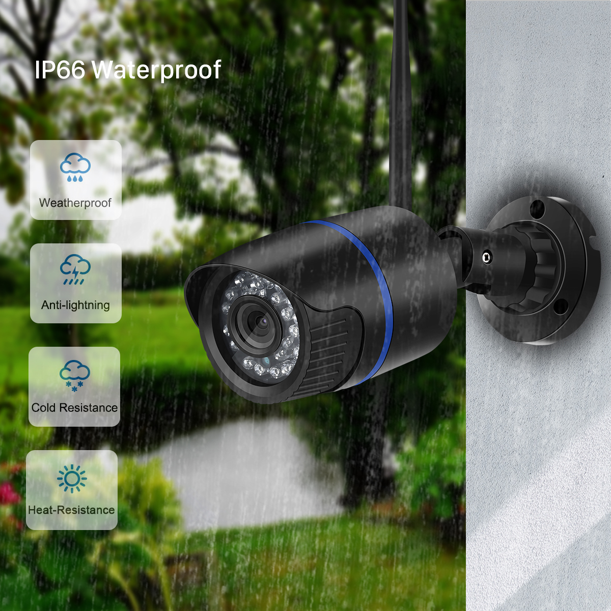 1080P HD Wireless Security Indoor Outdoor Waterproof Camera