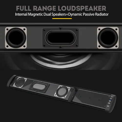 Bluetooth 5.0 Speaker TV PC Soundbar Subwoofer Home Theater Sound Bar Teal Simba