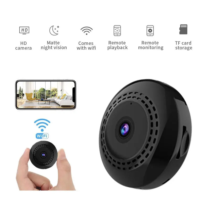 WiFi Night Vision 1080P Mini Camera Security Indoor Camera Lilac Milo