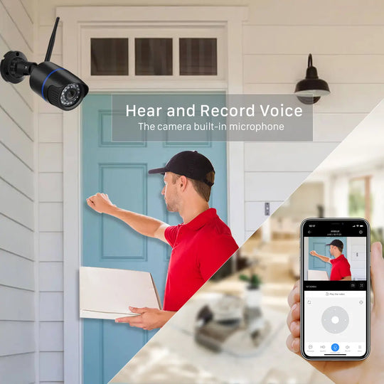 1080P HD Wireless Security Indoor Outdoor Waterproof Camera - Shakefav.com