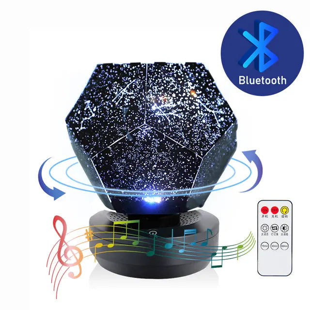 Bluetooth Speaker Star Light Projector Starry LED Galaxy Lamp - Shakefav.com