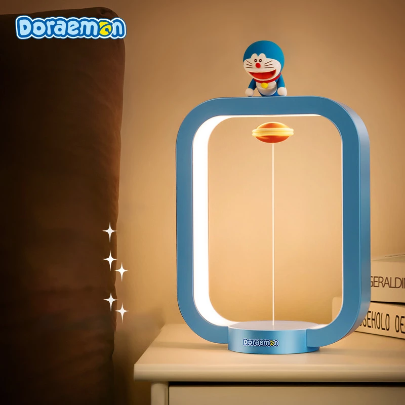 Doraemon Magnetic Suspension Desk Lamp Night Light Bright Adjustable