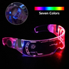 7 Color Decorative Cyberpunk LED Goggles LED Luminous Glasses