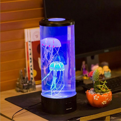 LED Tower Fantasy Jellyfish Lamp With Remote Control