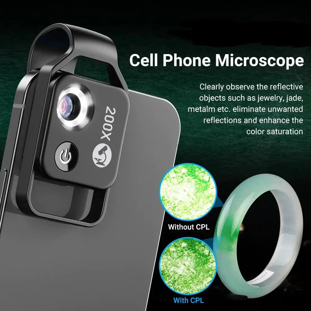 Dragon 200X Digital Zoom Lens for Mobile Phone Yellow Pandora