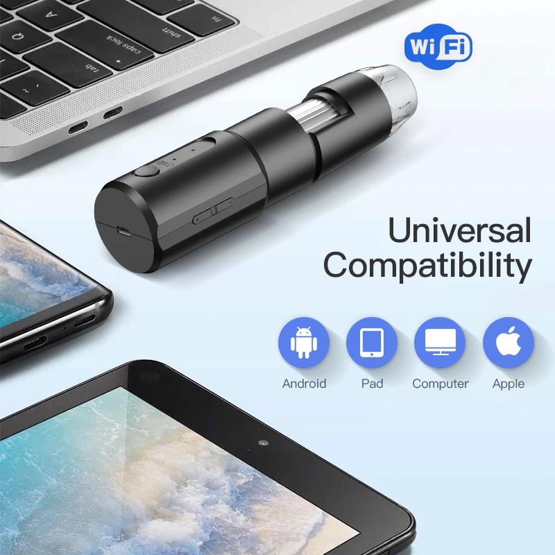 Digital WIFI Microscope 1000X Portable Magnifier Camera Android IOS