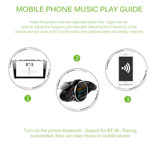 USB FM Transmitter MP3 Player LCD Display - Shakefav.com