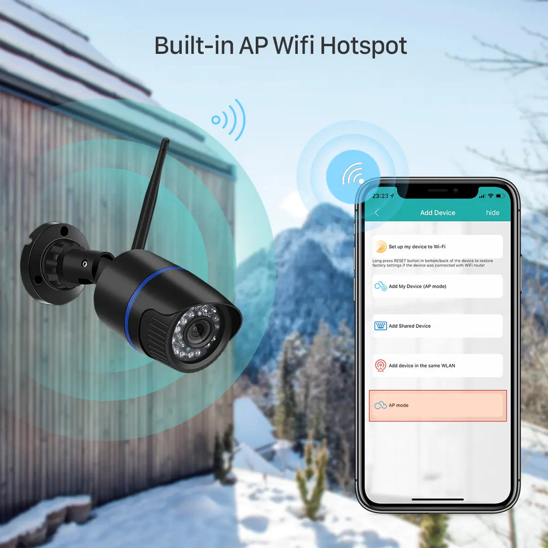 1080P HD Wireless Security Indoor Outdoor Waterproof Camera - Shakefav.com