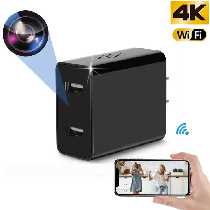 Dual USB Charger Hidden WiFi Camera HD Home Security Camera - Shakefav.com