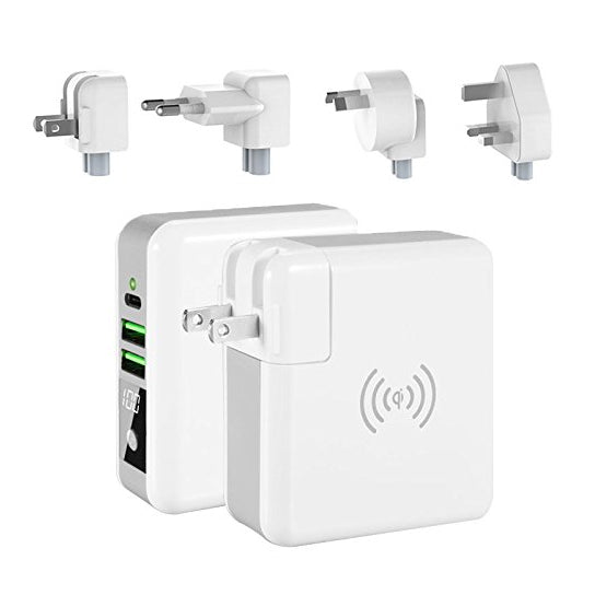 World Wide Multi-Power Gizmo With Wireless Charger And Stored Power