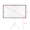 84 INCH 16:9 HD Portable Tripod Pull Up Projector Screen Curtain