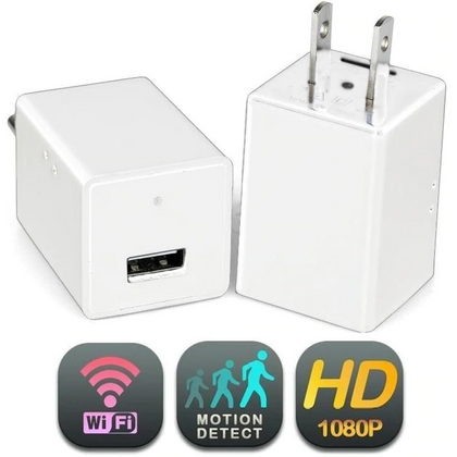 HD 1080P WIFI شاحن USB كاميرا تجسس صغيرة مخفية