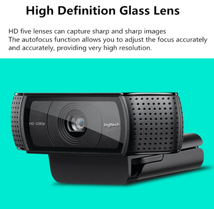 Webcam Full HD Logitech C920e pour ordinateur portable